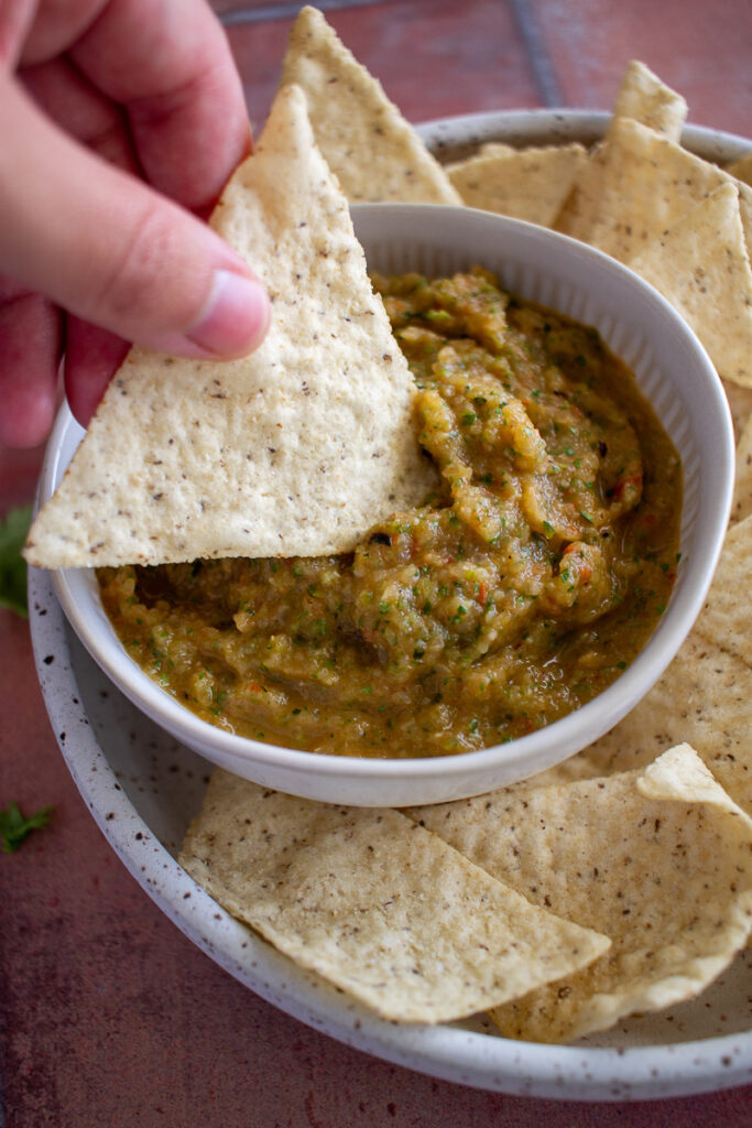 dipping chip in salsa blog edit