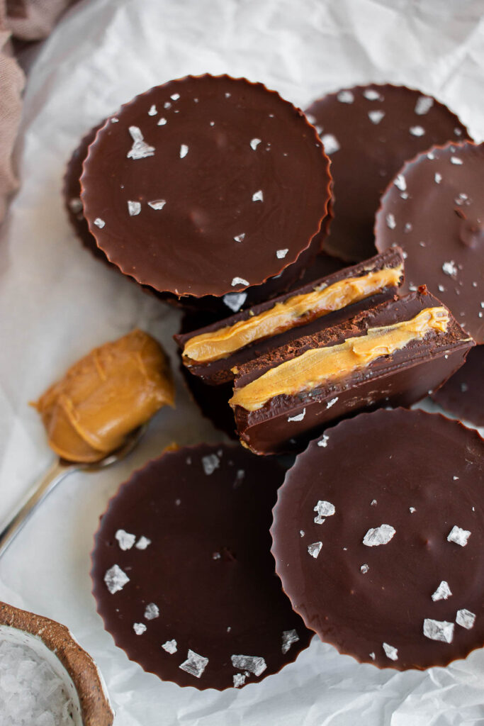 3 ingredient peanut butter cups recipe featured image blog edit